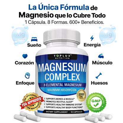 Magnesium Complex — 8 Formas de Magnesio para Sueño, Energía y Bienestar Total