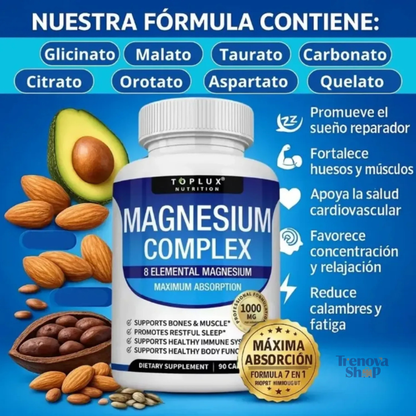 Magnesium Complex — 8 Formas de Magnesio para Sueño, Energía y Bienestar Total