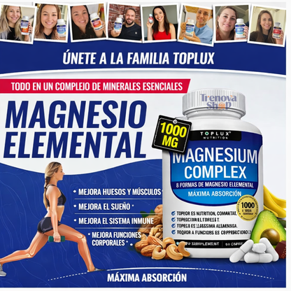 Magnesium Complex — 8 Formas de Magnesio para Sueño, Energía y Bienestar Total